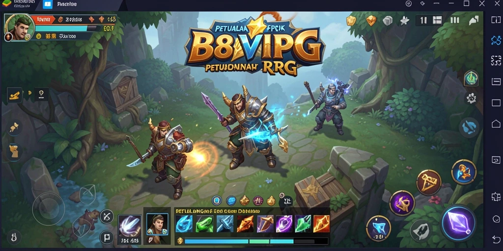 Tampilan gameplay B8VIP yang menawan dan penuh aksi RPG.