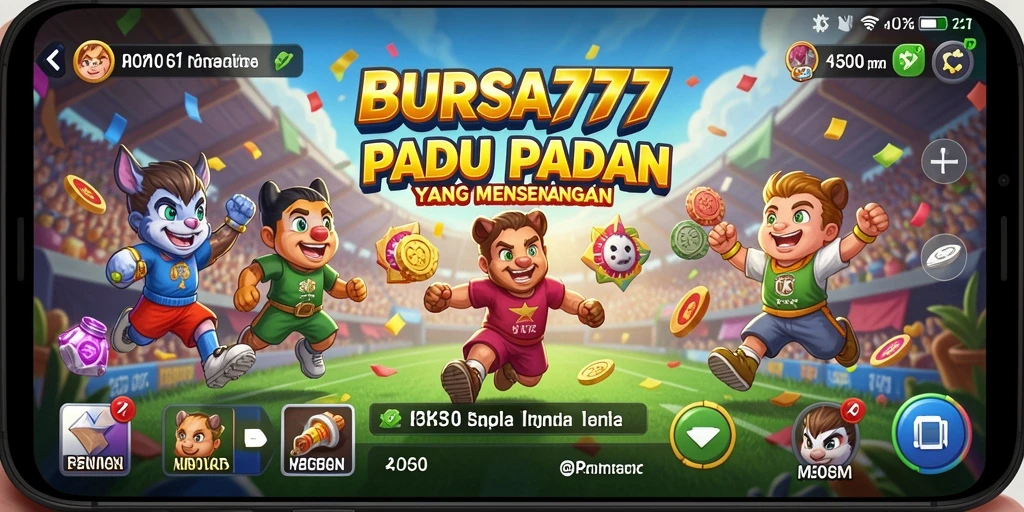 Screenshot BURSA777 menampilkan gameplay Match-3 yang seru dan penuh warna.