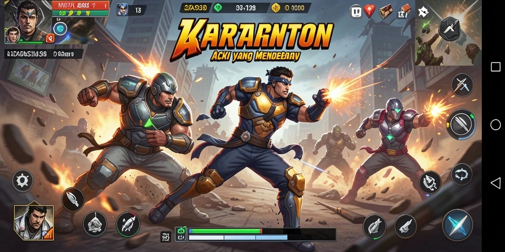 Tampilan gameplay yang dinamis dan mendebarkan dari CADAS138.