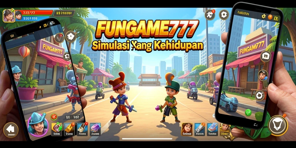 Screenshot FUNGAME777 menunjukkan gameplay simulasi yang menarik.
