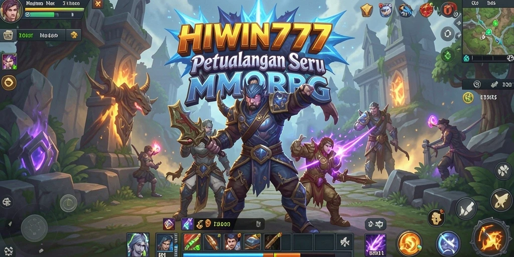 Screenshot gameplay HIWIN777 menampilkan aksi seru dalam dunia MMORPG.