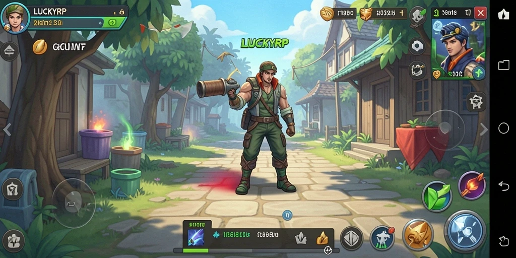 Tangkapan layar LUCKYRP menampilkan keragaman gameplay Idle yang menyenangkan.