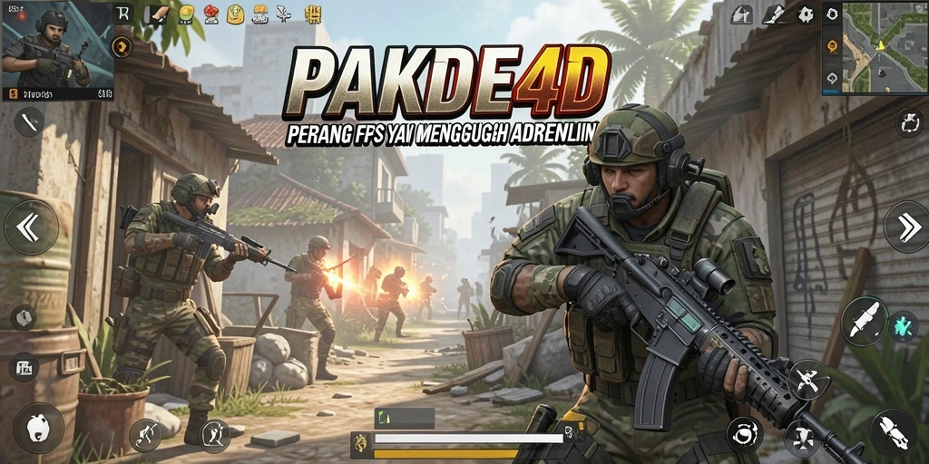 Screenshot utama dari gameplay PAKDE4D yang mendebarkan