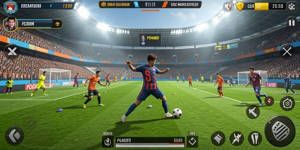 Tampilan interaktif dari gameplay olahraga POA88 yang penuh aksi.